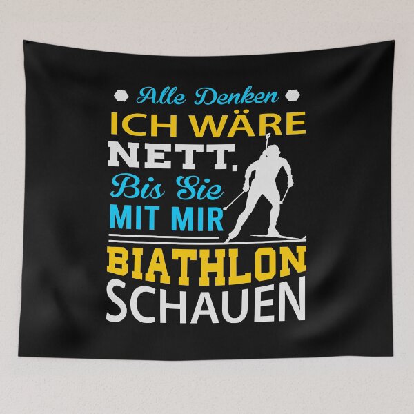 Item preview, Winter sports biathlon skiing world cup sport gift designed and sold by PlatonisDesign.