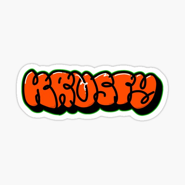 Aperçu de l'œuvre Graffiti à bulles, style gribouillage créée et vendue par KrustyTheWriter.