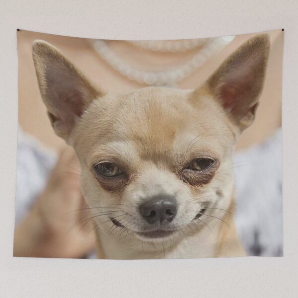 Item preview, Grinning Chihuahua funny dog  designed and sold by MindChirp.