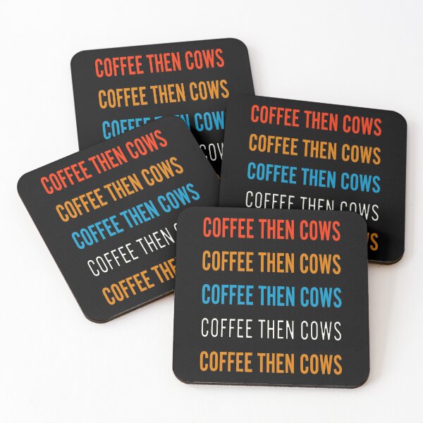 Item preview, Coffee Then Cows Essential Classic Sticker Pack designed and sold by Glike.