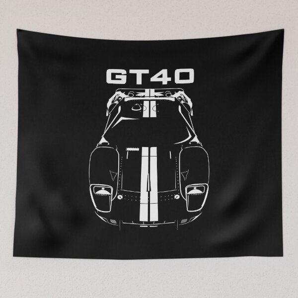 Item preview, Ford GT40 - White Stripes designed and sold by V8social.