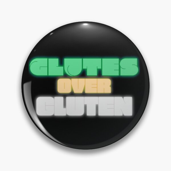 Item preview, Glutes Over Gluten - Green/Orange/White-Grey designed and sold by miTeless seDign.