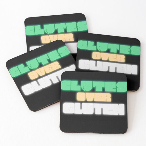 Item preview, Glutes Over Gluten - Green/Orange/White-Grey designed and sold by miTeless seDign.