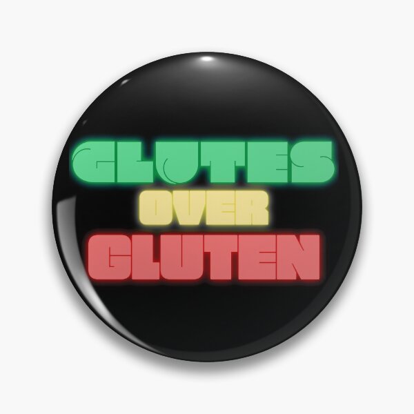 Item preview, Glutes Over Gluten - Green/Red/Yellow designed and sold by miTeless seDign.