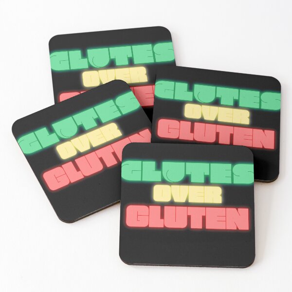 Item preview, Glutes Over Gluten - Green/Red/Yellow designed and sold by miTeless seDign.