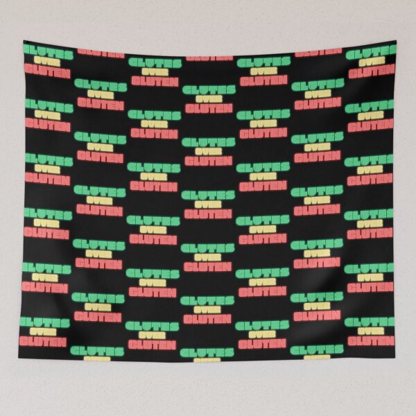 Item preview, Glutes Over Gluten - Green/Red/Yellow designed and sold by miTeless seDign.