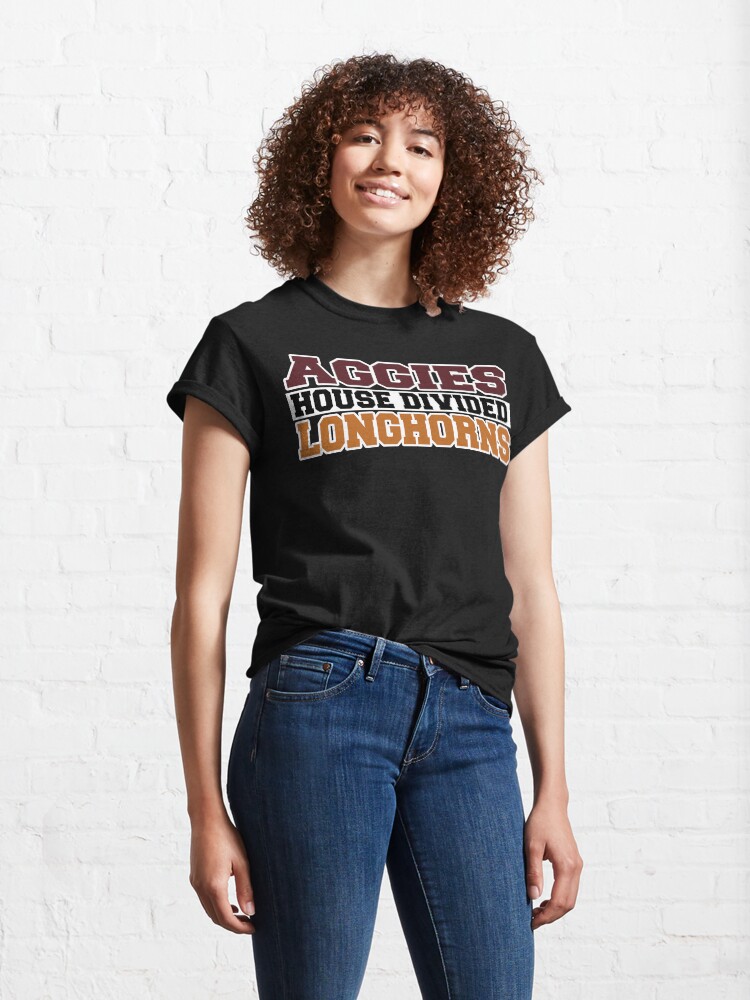 Alternate view of Aggies House Divided Longhorns Classic T-Shirt