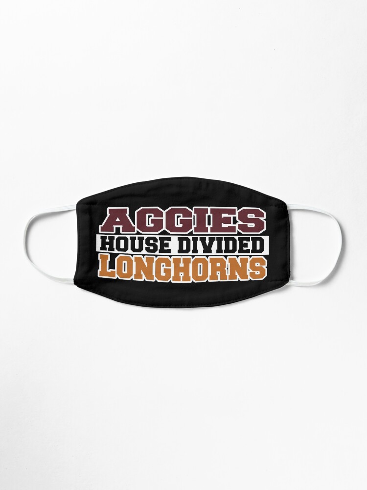 Alternate view of Aggies House Divided Longhorns Mask