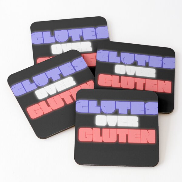 Item preview, Glutes Over Gluten - Red/White-Grey/Blue designed and sold by miTeless seDign.