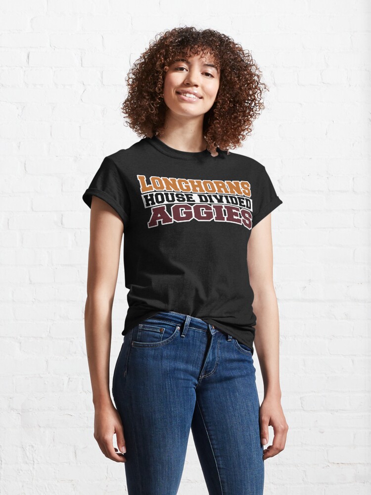 Alternate view of Longhorns House Divided Aggies Classic T-Shirt