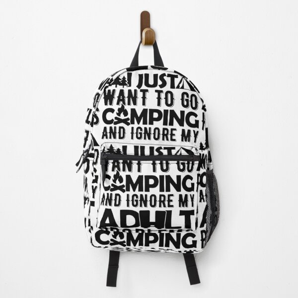Item preview, I Just Want To Go Camping And Ignore My Adult Problems designed and sold by GravitiTees.