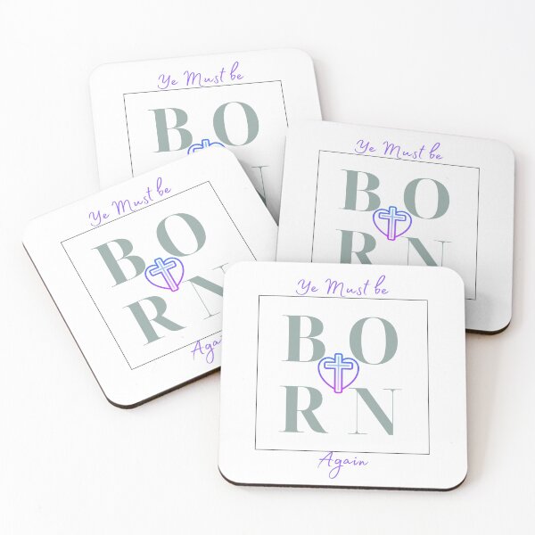 Item preview,  Ye Must Be Born Again Christian Quote designed and sold by Beluved.