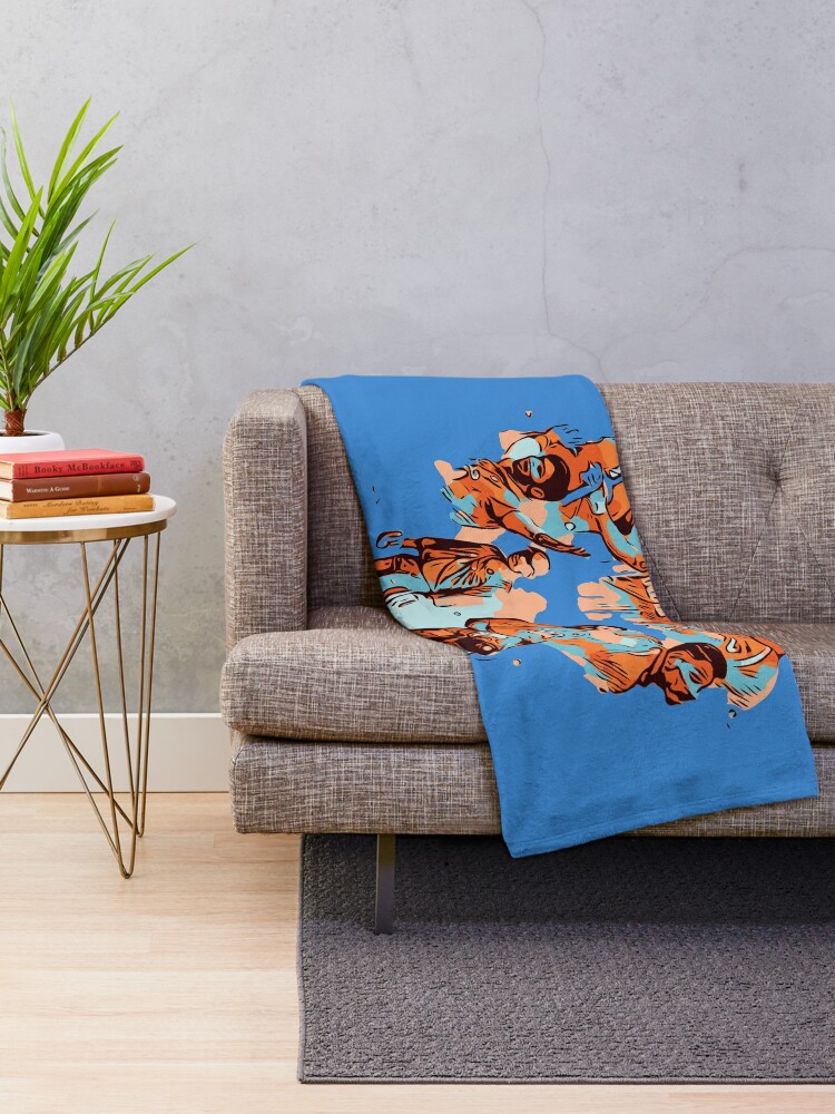 Indian Cricket Passion Throw Blanket By Fasbytes Redbubble