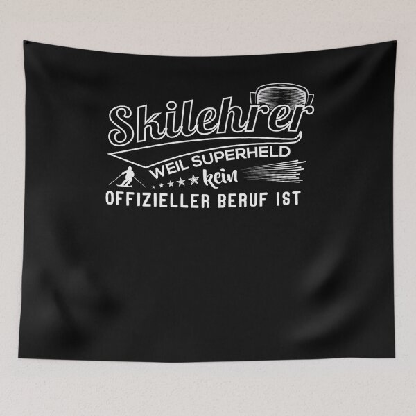 Item preview, Ski instructor because super hero is not an official profession designed and sold by PlatonisDesign.