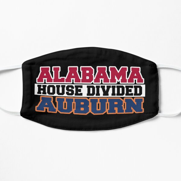Alabama House Divided Auburn Flat Mask