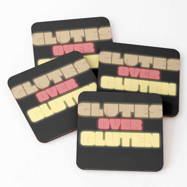 Item preview, Glutes Over Gluten - Yellow/Red/Brown designed and sold by miTeless seDign.