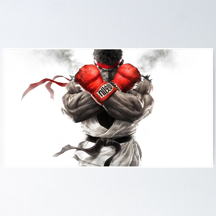 Ryu Street Fighter Design (1) Poster for Sale by GilliamPoundC