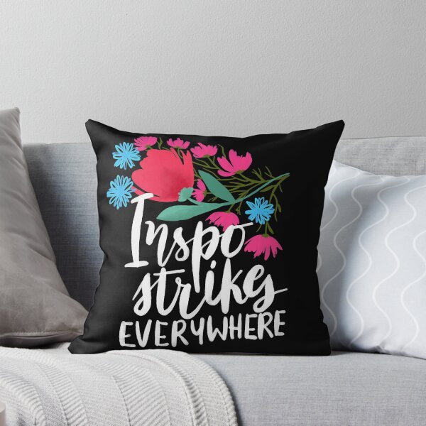 Item preview, Inspiration strikes everywhere (in white) designed and sold by printmesomecolo.