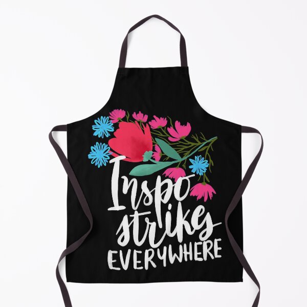 Item preview, Inspiration strikes everywhere (in white) designed and sold by printmesomecolo.