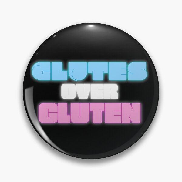Item preview, Glutes Over Gluten - Blue/White/Pink designed and sold by miTeless seDign.