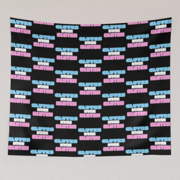 Item preview, Glutes Over Gluten - Blue/White/Pink designed and sold by miTeless seDign.