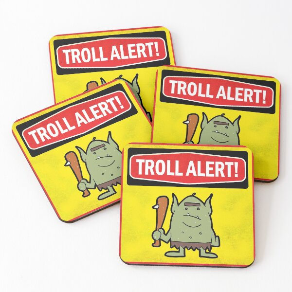 Item preview, Troll Alert - Funny Joke Quotes designed and sold by -Koleidescope.