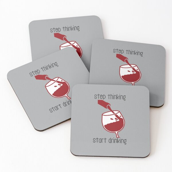 Item preview, stop thinking start drinking designed and sold by FunnyGrief.
