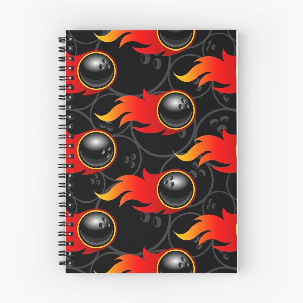 Item preview, Bowling Ball Balls Ten Pin 10 Pin Flaming Fire Falling Hot Rod Flames Dark Blue designed and sold by Draculaura2009.