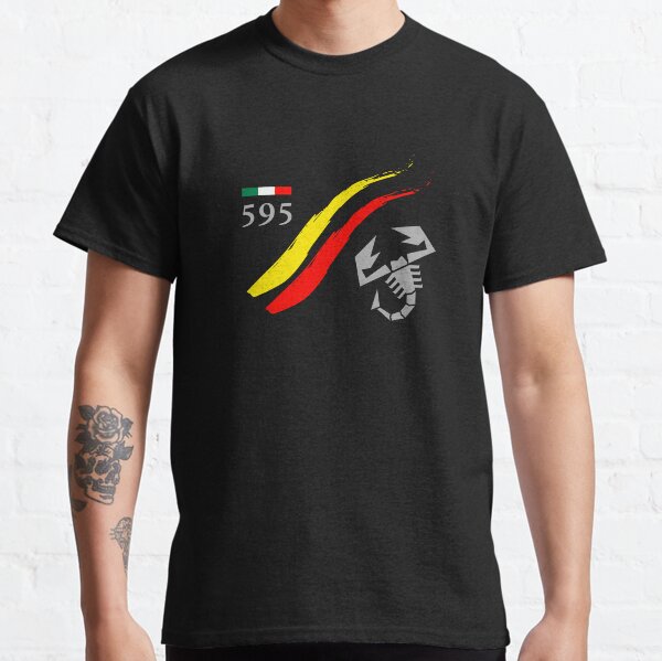 Abarth | 595 | Scorpion | Noir | Voiture T-shirt classique