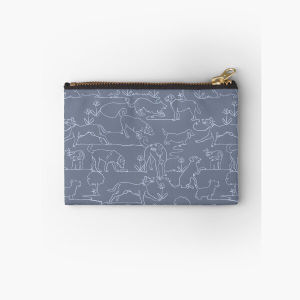 Item preview, Continuous Line Contour Dogs in Slate Grey designed and sold by vinpauld.