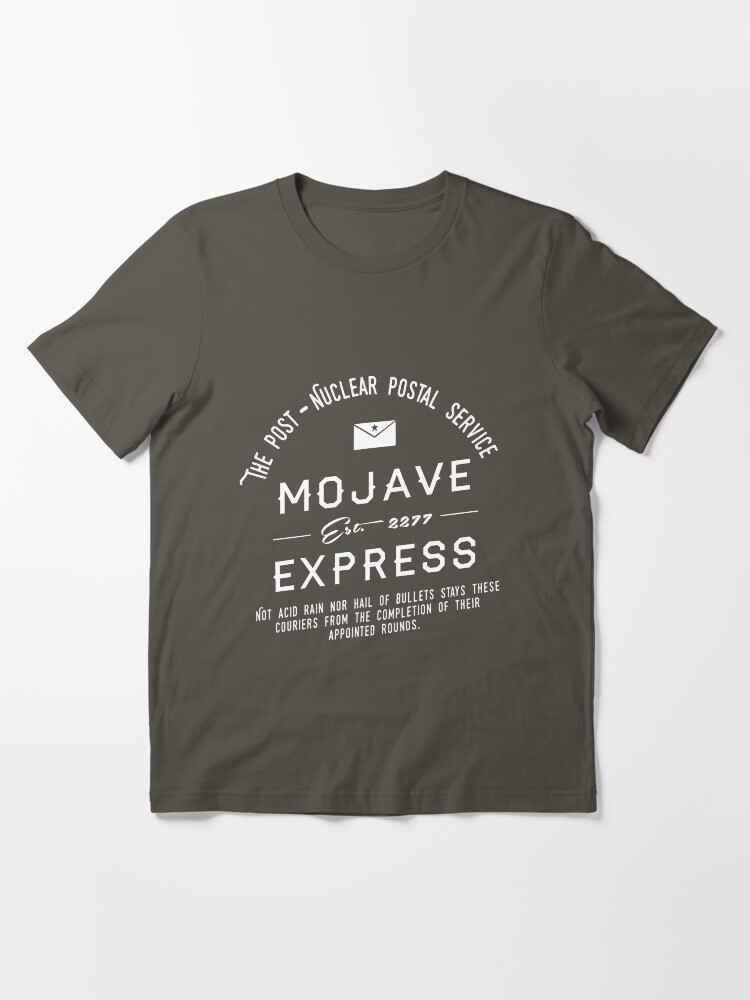 Imagen 3 de 7, Camiseta esencial con la obra Mojave Express: el servicio postal postal nuclear., diseñada y vendida por EdwardHobson.