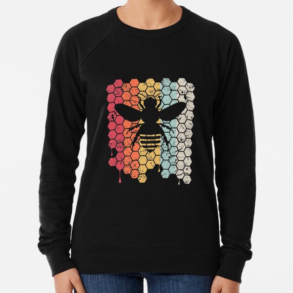 Bee Retro Vintage 70s Style for Bee Lovers T-shirt Lightweight Sweatshirt