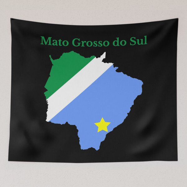 Item preview, Mato Grosso do Sul State Map Flag, Brazil designed and sold by marosharaf.