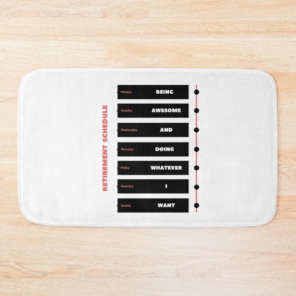 Item preview, Retirement schedule: being awesome designed and sold by daguilon.