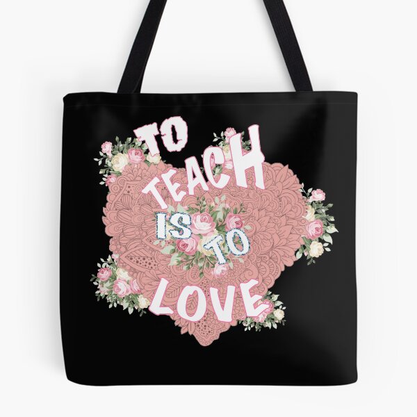 Item preview, To teach is to love Gift for her or him - Graphic illustration designed and sold by OMCreative.
