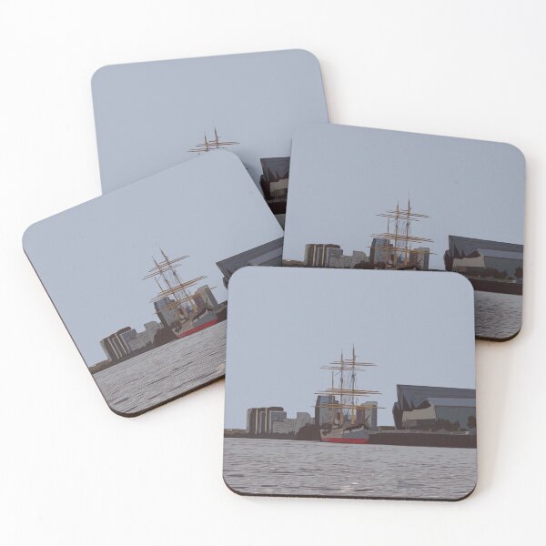 Item preview, Glasgow Travel Poster Print Tall Ship River Clyde designed and sold by Simply The West Prints.