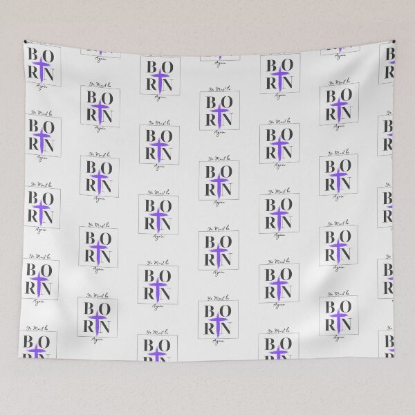 Item preview,   Ye Must Be Born Again Christian Quote designed and sold by Beluved.