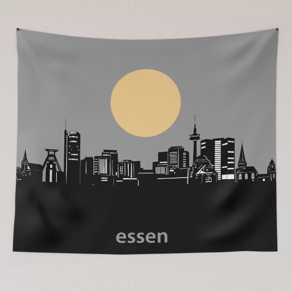 Item preview, essen skyline minimal designed and sold by BekimART2.