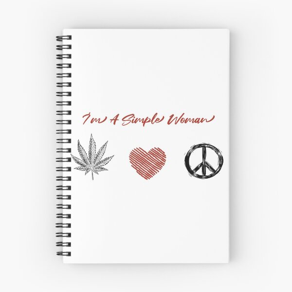 Item preview, I'm A Simple Woman Peace Love Cannabis Weed Smoking T-shirt Gift designed and sold by minstore.