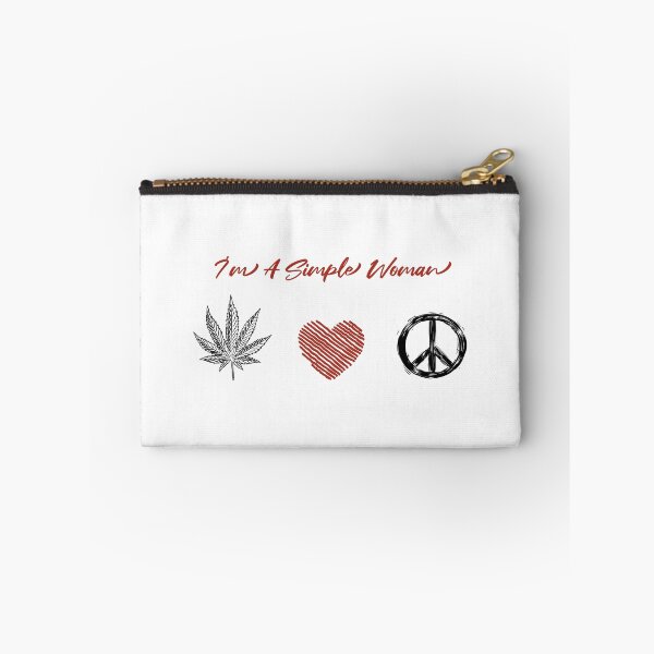 Item preview, I'm A Simple Woman Peace Love Cannabis Weed Smoking T-shirt Gift designed and sold by minstore.