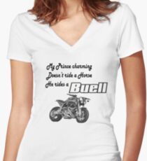 Buell-Fahrer Shirt mit V-Ausschnitt