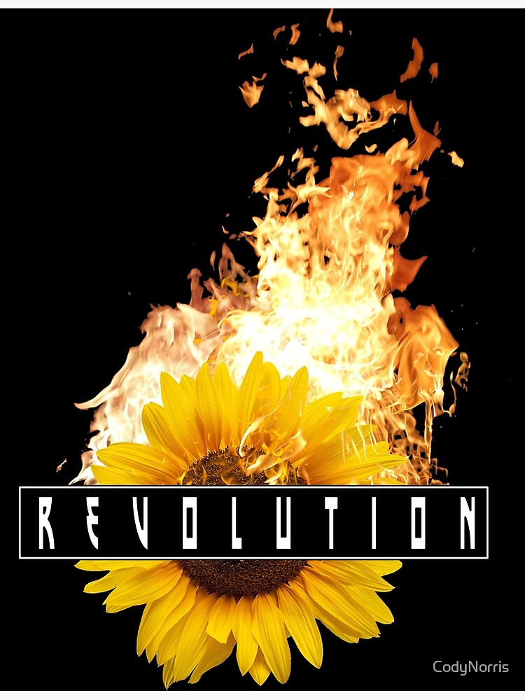 " Revolution flaming Sunflower 2" Poster by CodyNorris | Redbubble