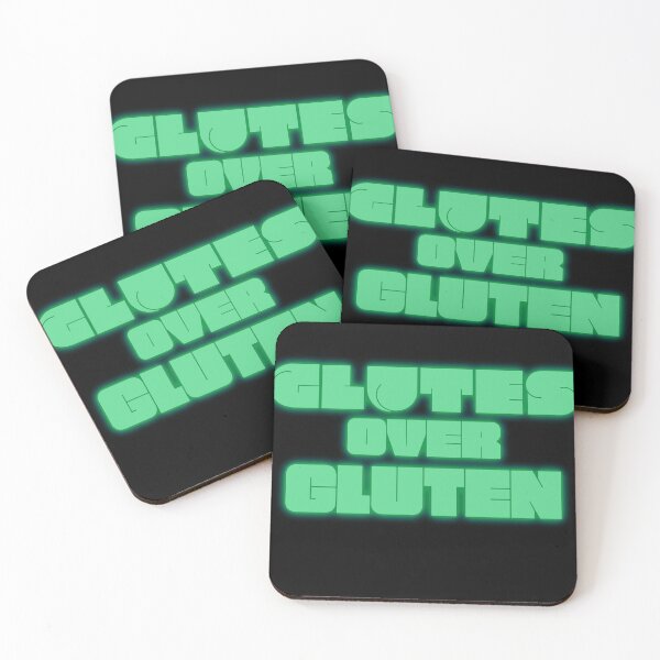 Item preview, Glutes Over Gluten - Green designed and sold by miTeless seDign.