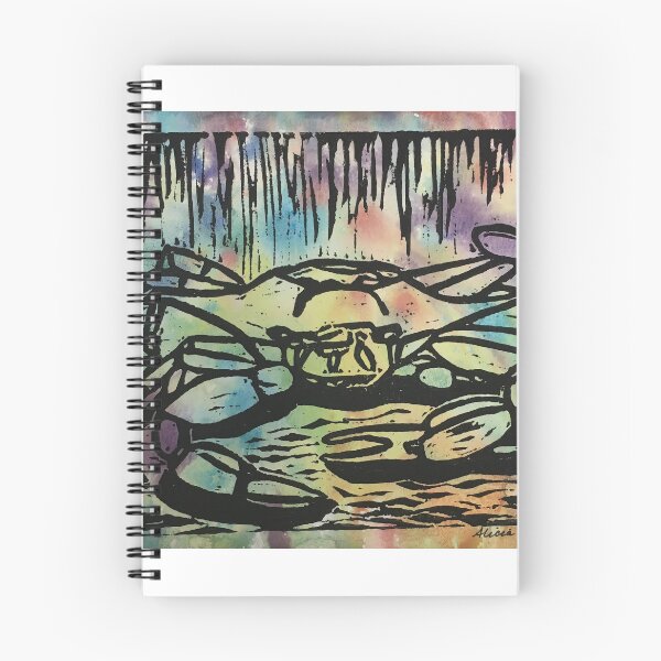Item preview, Crab print on watercolor designed and sold by Alicia Gauger.