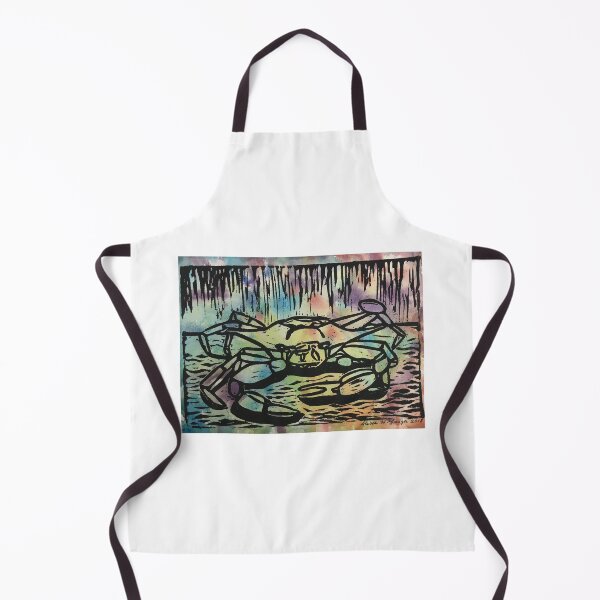 Item preview, Crab print on watercolor designed and sold by Alicia Gauger.