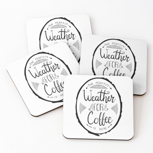 Item preview, Perfect weather for coffee. designed and sold by printmesomecolo.