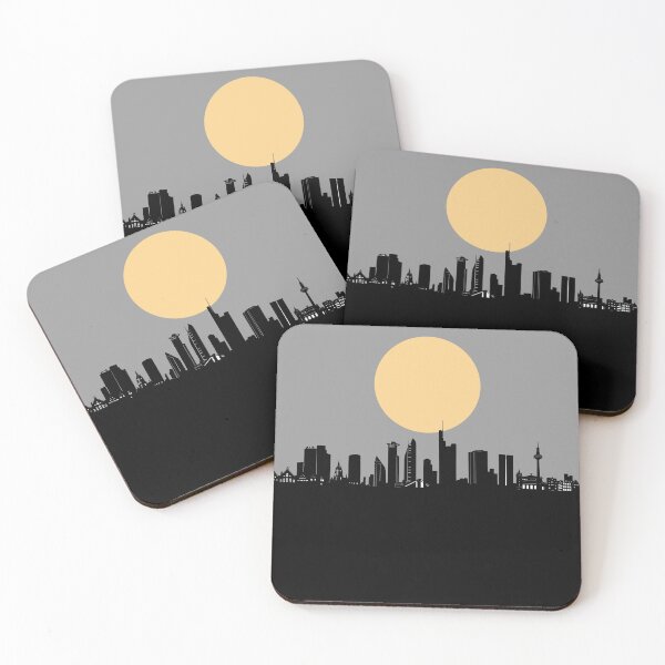 Item preview, frankfurt skyline minimal designed and sold by BekimART2.