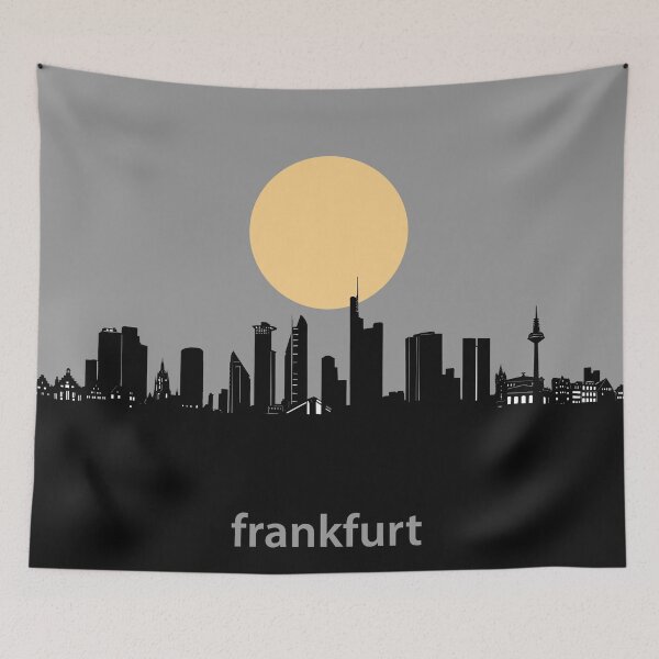 Item preview, frankfurt skyline minimal designed and sold by BekimART2.
