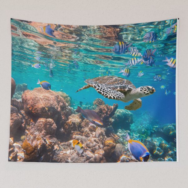 Item preview, Ocean Calling - Sea Turtle Coral Reef Scenery designed and sold by CheraeLynn.