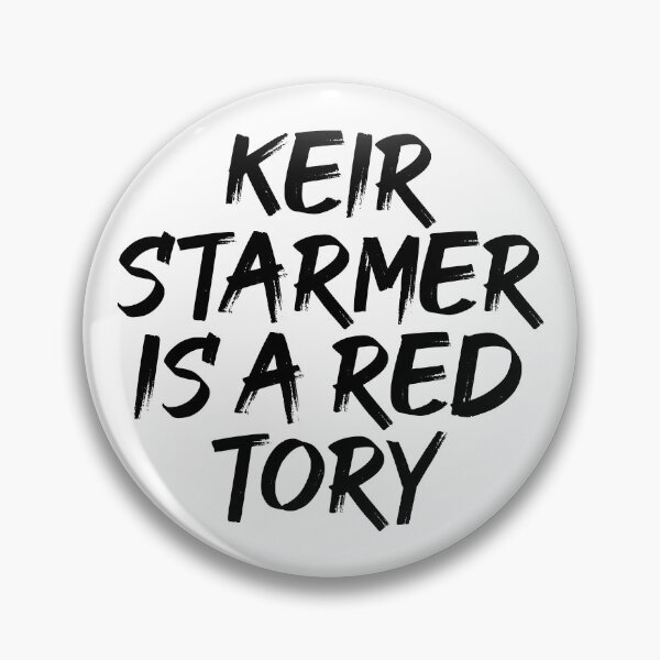 Item preview, Keir Starmer Is A Red Tory - Labour, Anti-Keir, Anti-Tory, Margaret Thatcher, Political, Politics, Anti-Government, Anti-Thatcher - Blackout Design designed and sold by LittleBitDarker.